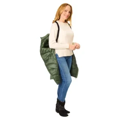 Damen Die moderne Hausfrau Figur-Steppmantel mit Trägern 