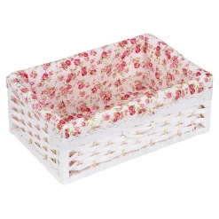 Die moderne Hausfrau Flecht-Kommode „Romantik“ 4 Fächer