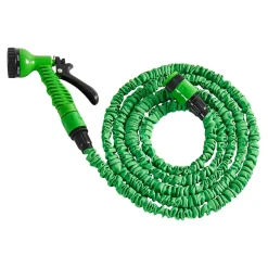 Die moderne Hausfrau ﻿Flexibler Gartenschlauch + Gratis Sprühkopf 2,5 - 7,5m