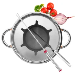Die moderne Hausfrau Fondueset, Edelstahl -