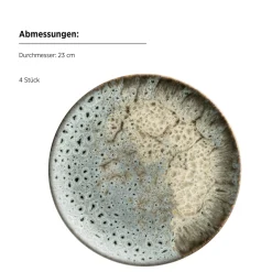 Die moderne Hausfrau Frühstücks Set, Steinzeug Carellia Grau