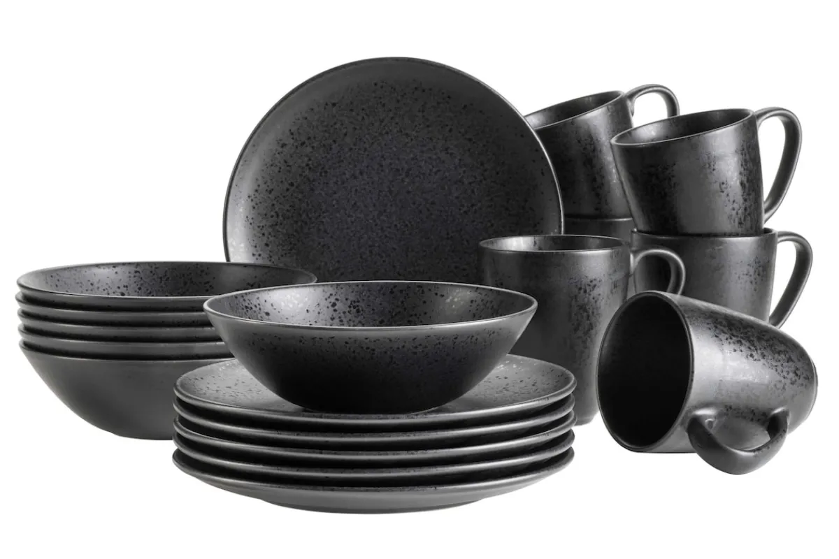 Die moderne Hausfrau Frühstücks Set, Steinzeug Essential