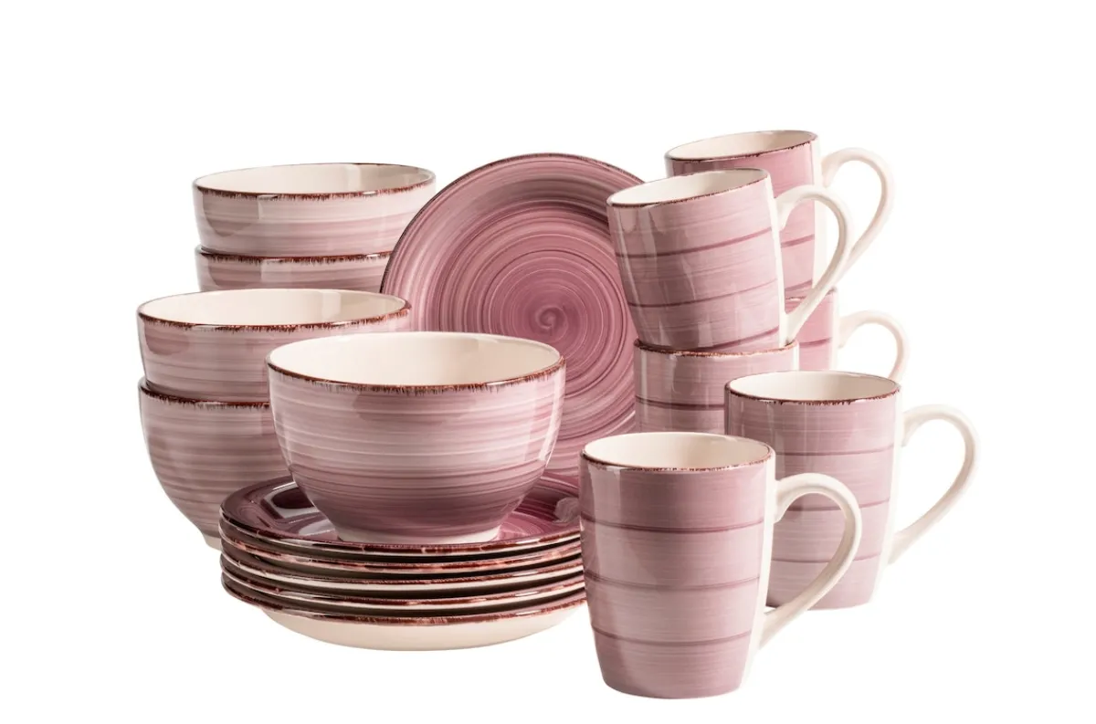 Die moderne Hausfrau Frühstücksgeschirr, Steingut Lumaca Berry