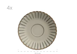 Die moderne Hausfrau Frühstücksset, Steinzeug Confino Beige