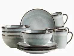 Die moderne Hausfrau Frühstücksset, Steinzeug Smoky's Grün