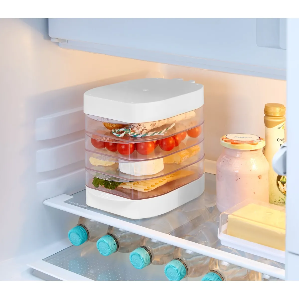 Die moderne Hausfrau Frischhaltedosen-Etagere "2 in 1 Party", 6-stöckig