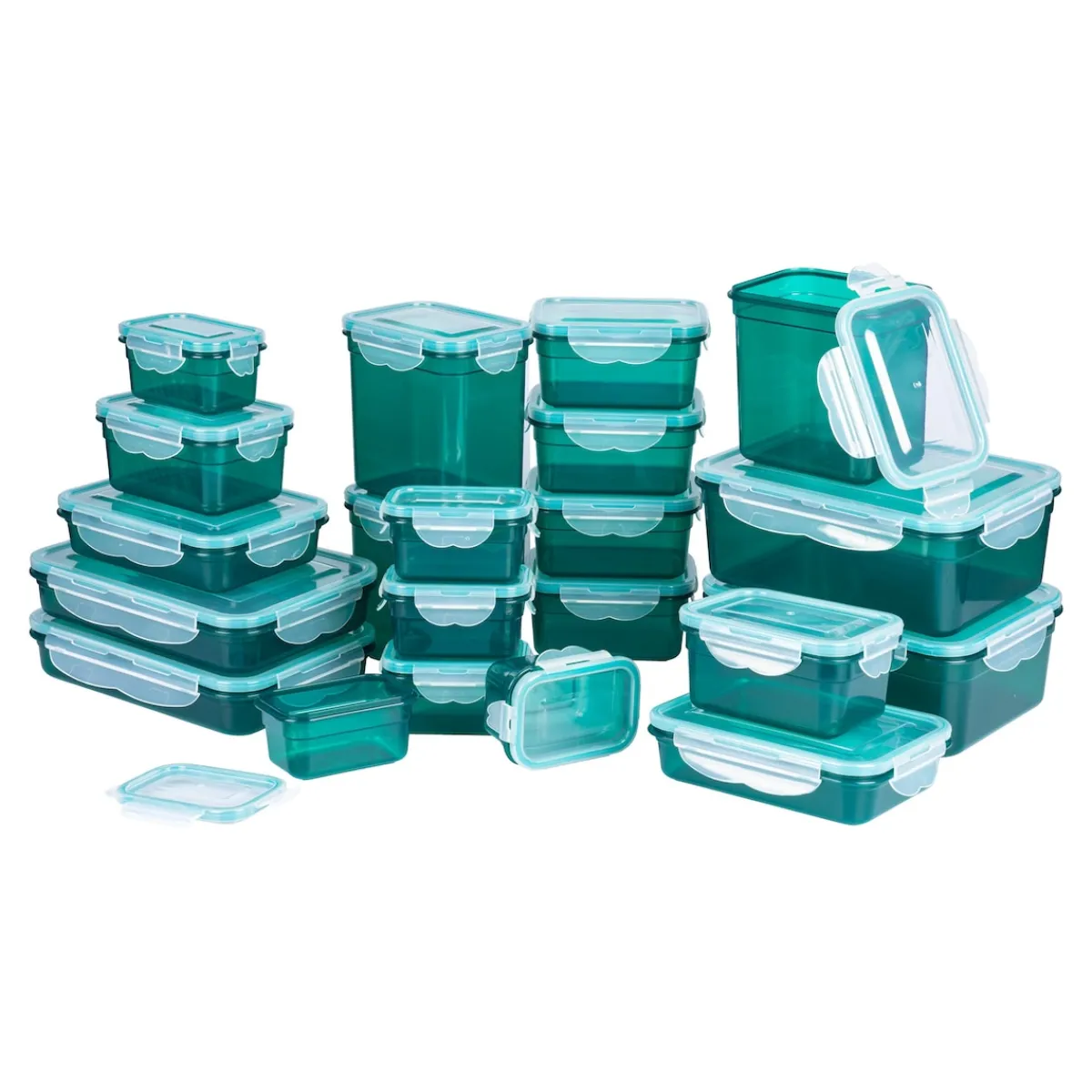Die moderne Hausfrau Frischhaltedosen-Set „Klickverschluss“, 42-teilig