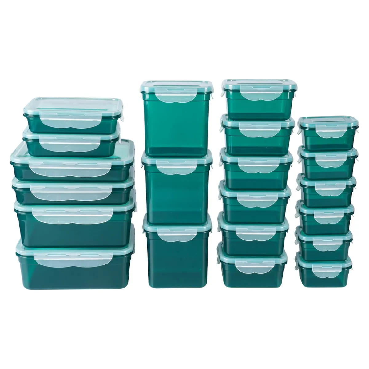 Die moderne Hausfrau Frischhaltedosen-Set „Klickverschluss“, 42-teilig