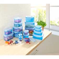 Die moderne Hausfrau Frischhaltedosen-Set mit Klickverschluss, 20 Stück