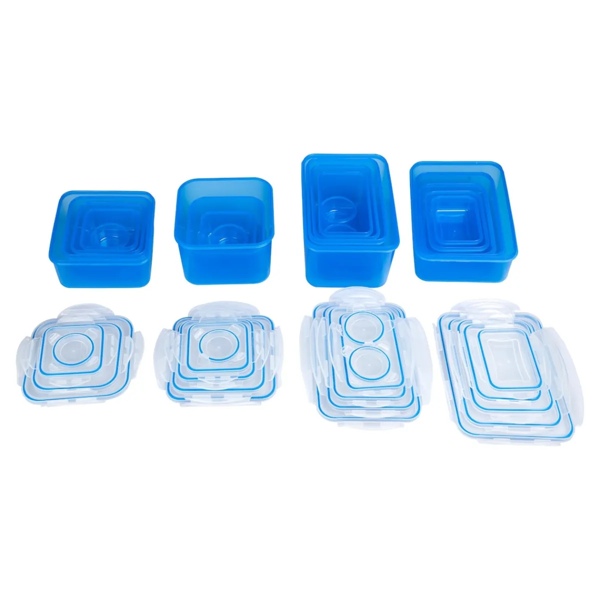 Die moderne Hausfrau Frischhaltedosen-Set mit Klickverschluss, 20 Stück