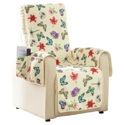 Die moderne Hausfrau ﻿Frottee-Sesselschoner „Schmetterling“