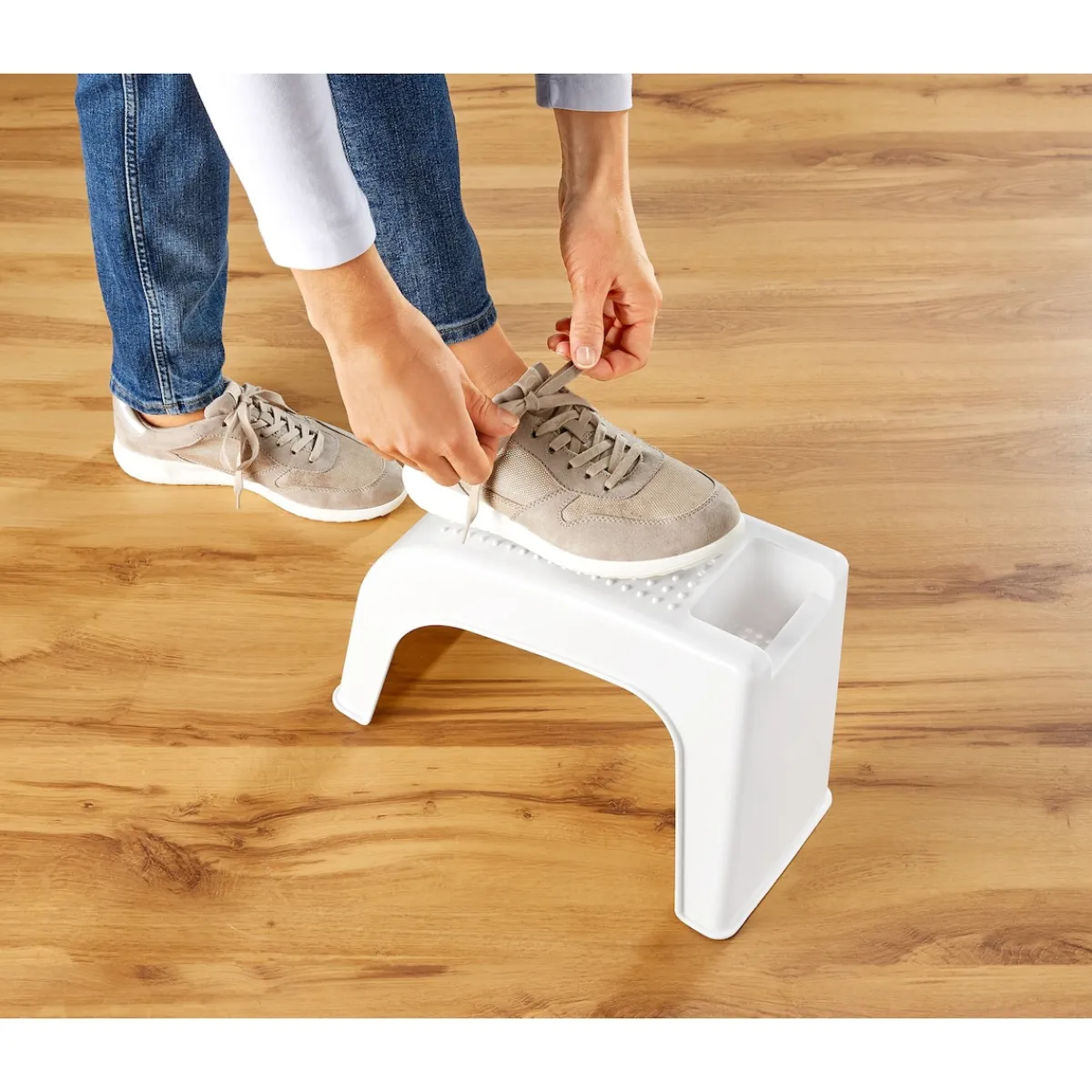 Die moderne Hausfrau Fußablage