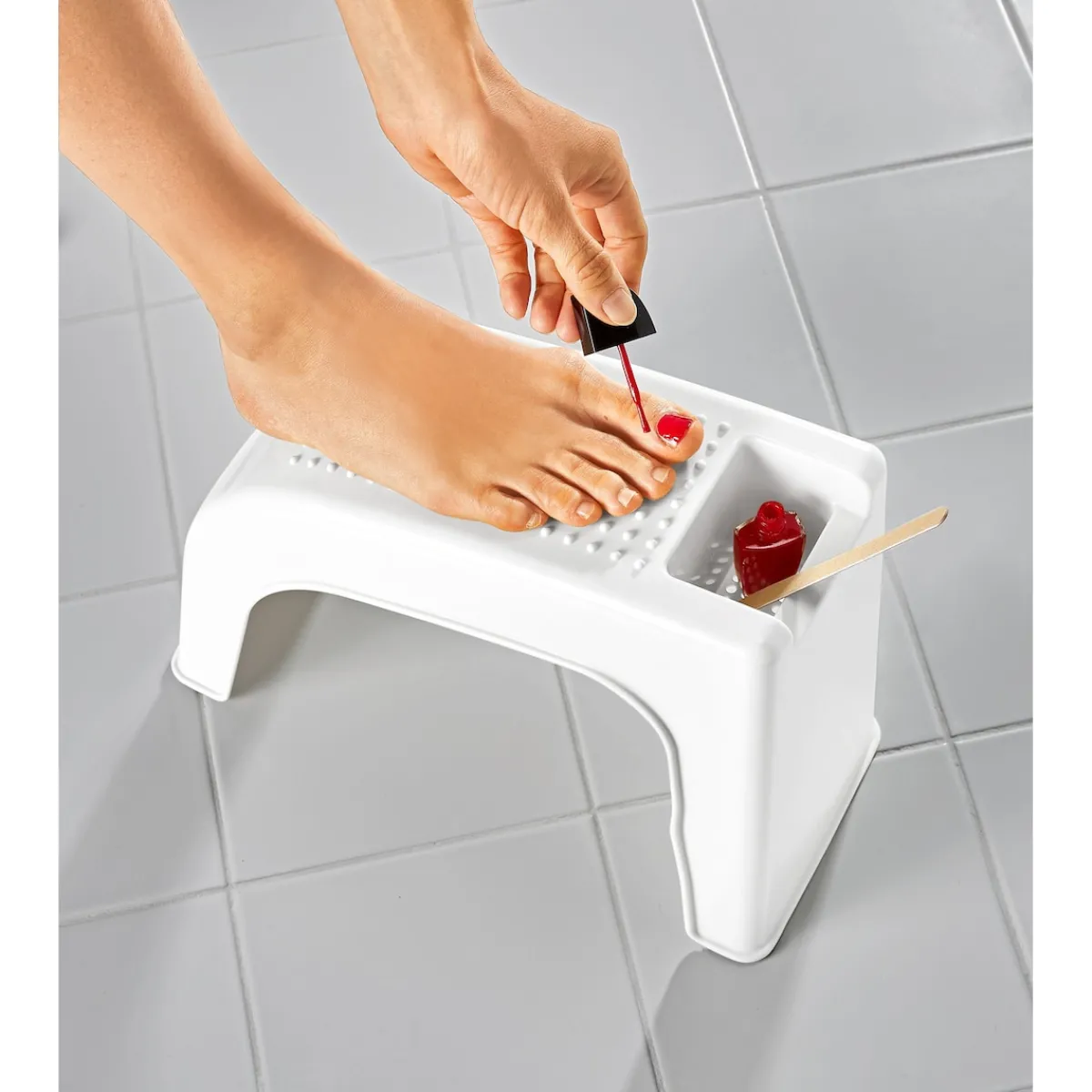 Die moderne Hausfrau Fußablage