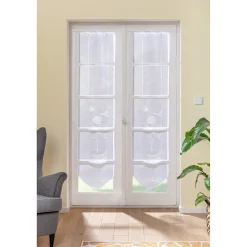 Die moderne Hausfrau Gardine „Rosenbaum“, 2 Stück