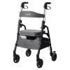 Die moderne Hausfrau Gehhilfe W04 mit Sitztasche, klappbar grau