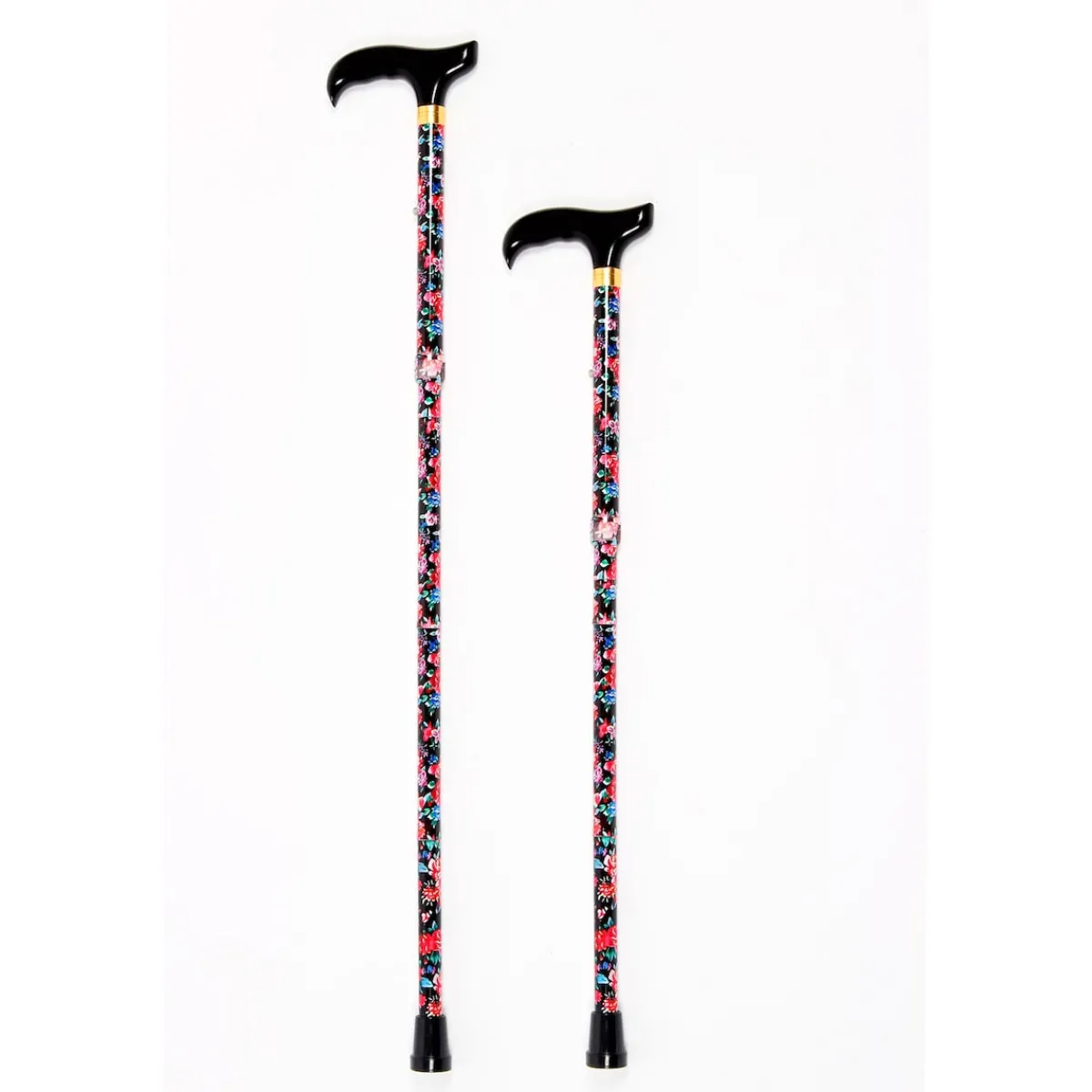 Die moderne Hausfrau Gehstock, faltbar, höhenverstellbar Fleur