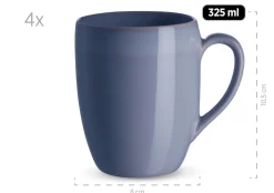 Die moderne Hausfrau Geschirr-Set, Keramik Ossia Hellblau