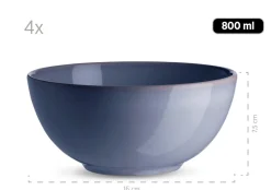 Die moderne Hausfrau Geschirr-Set, Keramik Ossia Hellblau