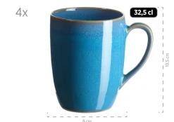 Die moderne Hausfrau Geschirr-Set, Keramik Ossia Hellblau