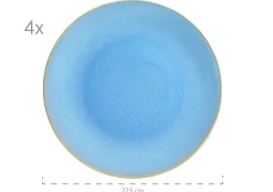 Die moderne Hausfrau Geschirr-Set, Keramik Ossia Hellblau