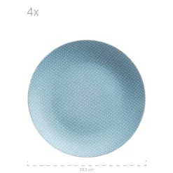 Die moderne Hausfrau Geschirr-Set, Porzellan Kitchen Time II Blau