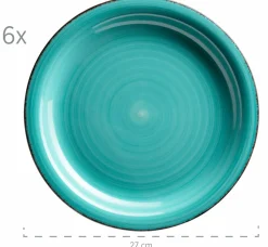 Die moderne Hausfrau Geschirr-Set, Steingut Lumaca Laguna