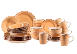 Die moderne Hausfrau Geschirr-Set, Steingut Lumaca Dunkelblau