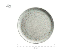 Die moderne Hausfrau Geschirr-Set, Steingut Spicy Market Grün