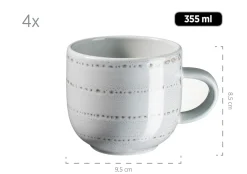 Die moderne Hausfrau Geschirr-Set, Steingut Spicy Market Grün