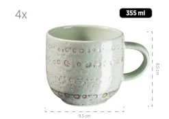 Die moderne Hausfrau Geschirr-Set, Steingut Spicy Market Grün