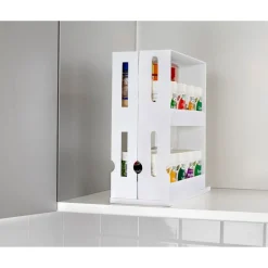 Die moderne Hausfrau Gewürzregal ausziehbar weiß