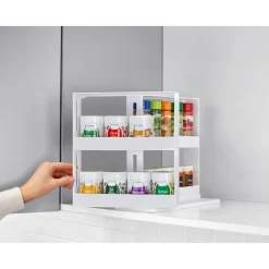 Die moderne Hausfrau Gewürzregal ausziehbar weiß