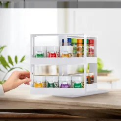 Die moderne Hausfrau Gewürzregal ausziehbar weiß