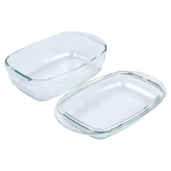 Die moderne Hausfrau Glas-Back- und -Auflaufform „2 in 1“ mit Deckel