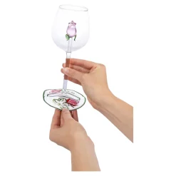 Die moderne Hausfrau Glasuntersetzer „Rose“, 4 Stück