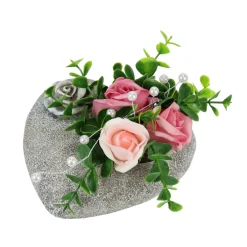 Die moderne Hausfrau Grabgesteck "Rosenherz"