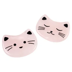 Die moderne Hausfrau Gua-Sha-Stein „Kätzchen“, 2 Stück