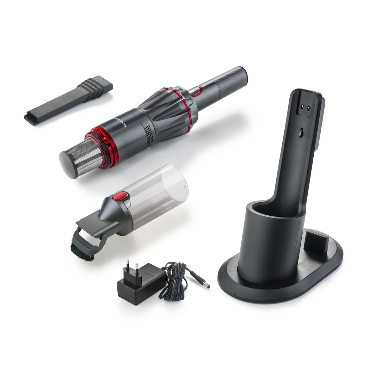 Die moderne Hausfrau Handstaubsauger "Invictus One", 9tlg. anthrazit