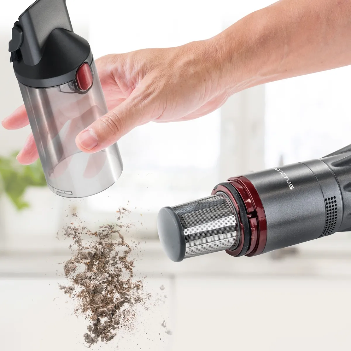 Die moderne Hausfrau Handstaubsauger "Invictus One", 9tlg. anthrazit