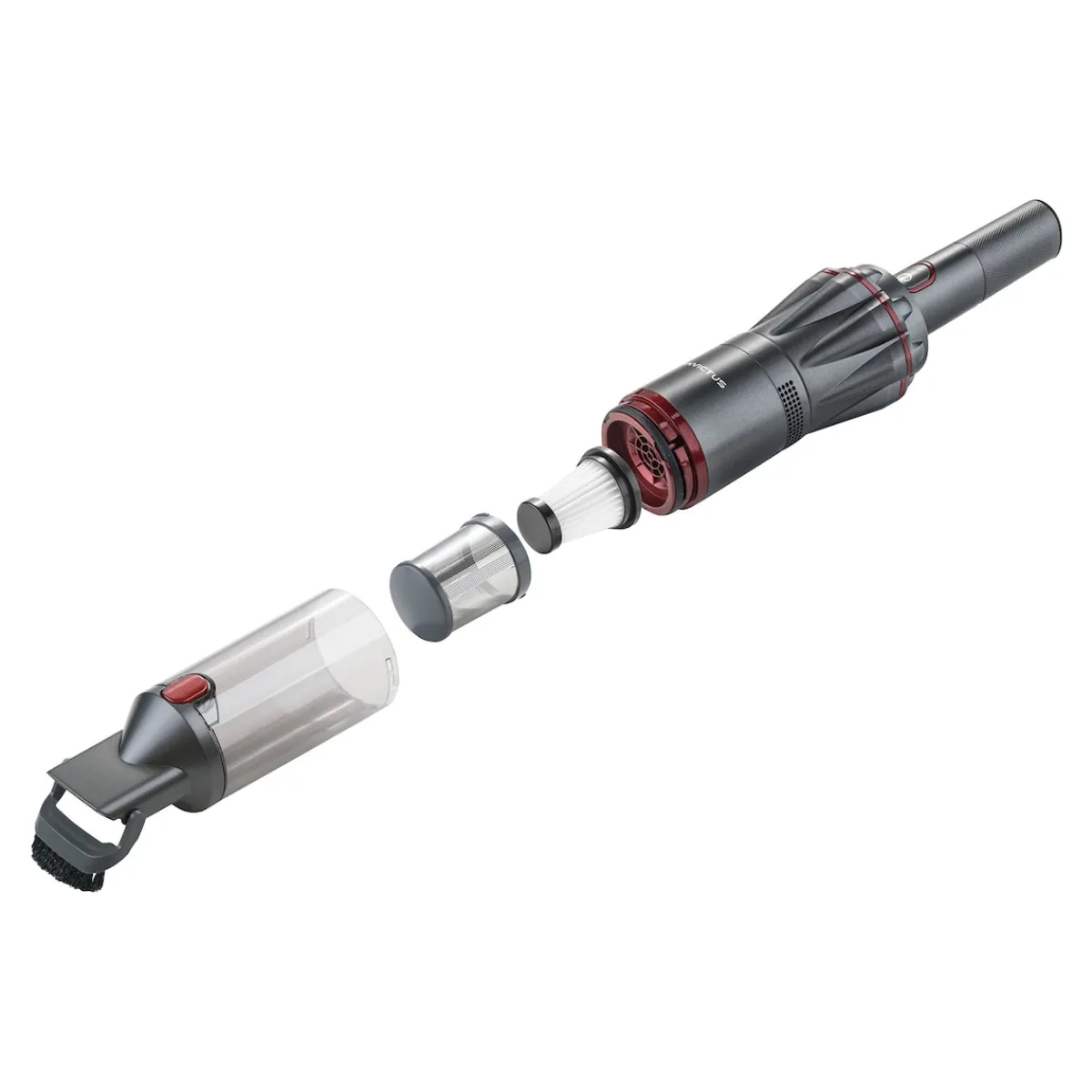 Die moderne Hausfrau Handstaubsauger "Invictus One", 9tlg. anthrazit