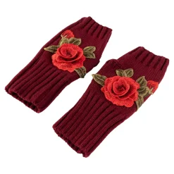 Damen Die moderne Hausfrau Handstulpen „Blütenzauber“