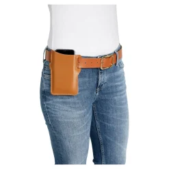 Damen Die moderne Hausfrau Handy-Gürteltasche braun