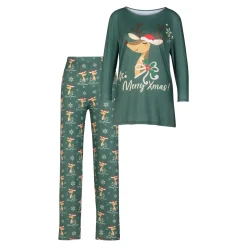 Damen Die moderne Hausfrau Haus- und Schlafanzug „Rentier Renate“, 2-teilig