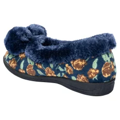 Damen Die moderne Hausfrau Hausschuh "Helga" marine