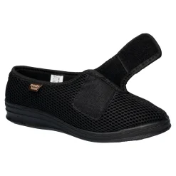 Damen Die moderne Hausfrau Hausschuh mit Klettverschluss 