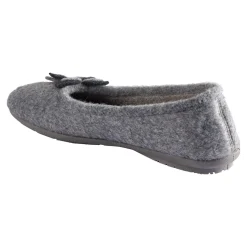 Damen Die moderne Hausfrau ﻿Hausschuh-Ballerina „Bärbel“ grau