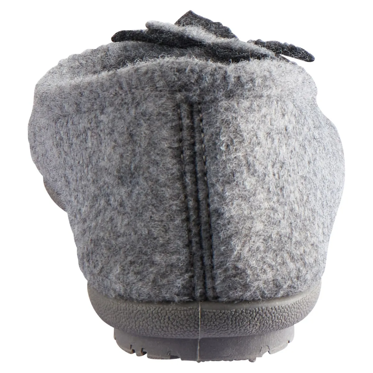 Damen Die moderne Hausfrau Hausschuh-Ballerina „Bärbel“ grau