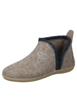 Damen Die moderne Hausfrau Hausschuhe beige