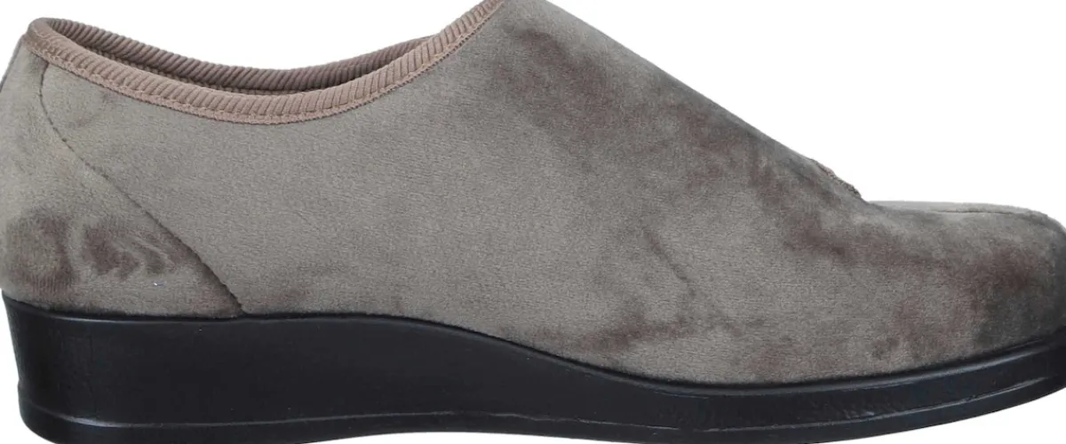 Damen Die moderne Hausfrau Hausschuhe beige