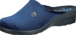 Damen Die moderne Hausfrau Hausschuhe blau
